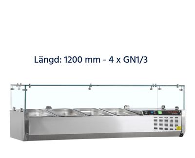 Kylränna - Glasöverhylla 1/3 GN