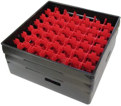 Fackindelad diskkorg för glas diameter max 60 mm