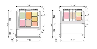 Glassdisk Pozzetti - 3 rad