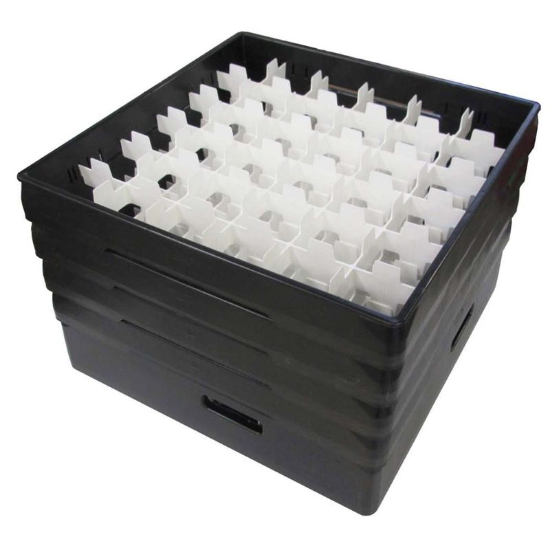 Fackindelad diskkorg för glas diameter max 72 mm