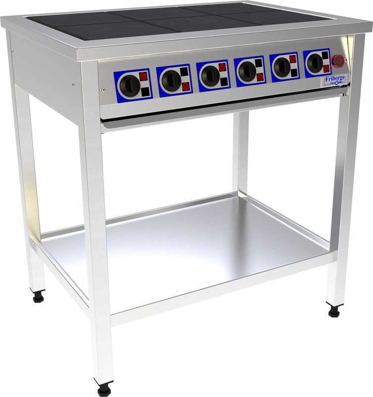 Spis gjutjärn – 2–8 plattor - 22x22 cm - FST