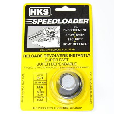 HKS Speedloader 32-K - .32 H&amp;R MAG &amp; S&amp;W 16 Taurus 76, 761 K Frame Size 6 Shot