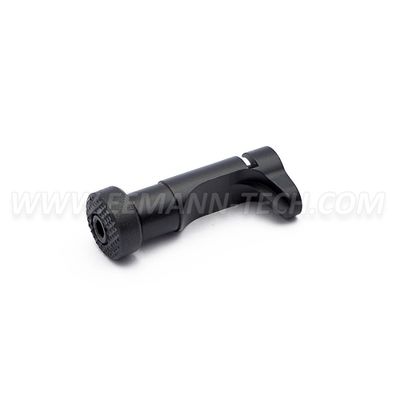 Eemann Tech Magazine Catch with Extended Button for 1911, Color: Black