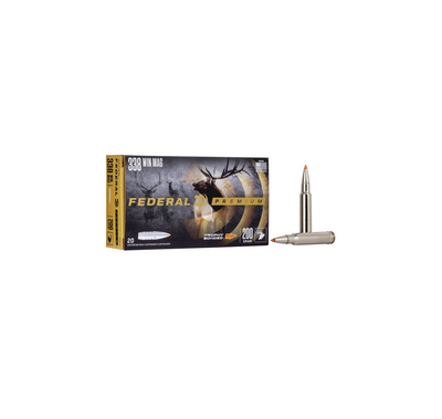 FEDERAL PREMIUM AMMO 338 WIN MAG TROPHY BONDED TIP 200GR 20/BOX