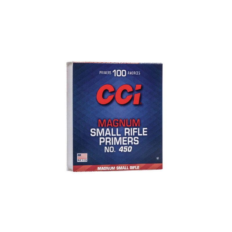 CCI STANDARD SMALL MAG RIFLE PRIMER .450 CLAM 100/ASK