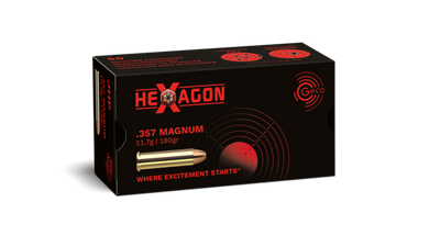 CTG .357 MAG GECO HEXAGON 11.7G 50PC