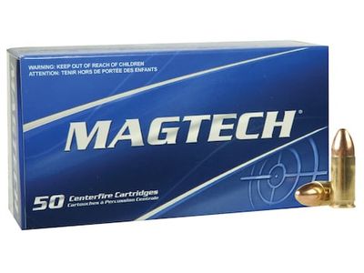 Patron Magtech 9mm Luger 115 grs FMJ,