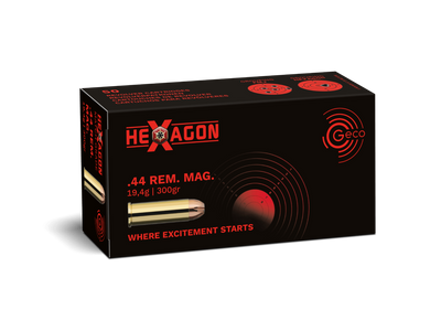 CTG .44 REM MAG GECO 19.4G HEXAGON 50PCS