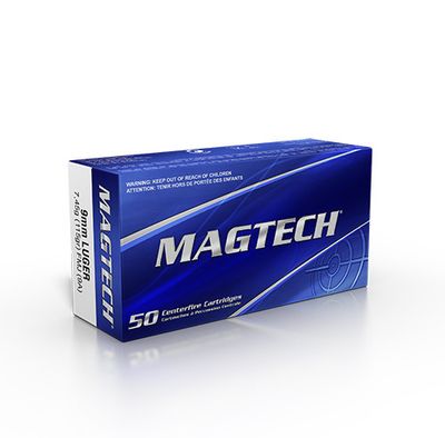 MAGTECH 9MM LUGER 115 GRS FMJ, ASK 50 ST