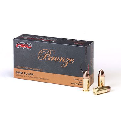 PMC 9mm Luger 115gr FMJ, 50 ASK