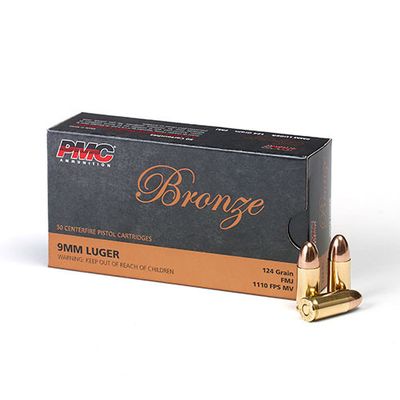 PMC 9mm Luger 124gr FMJ, 50 ASK