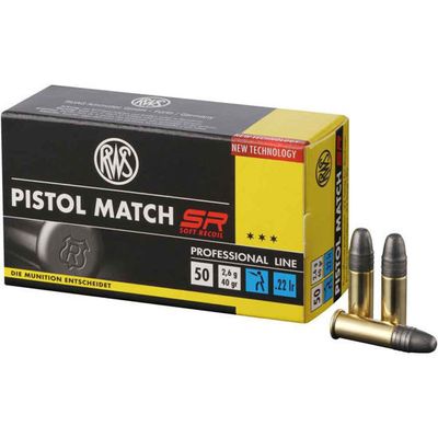 RWS .22 lr Pistol Match Professional Line SR 2,6/40gr Blue 50 ASK