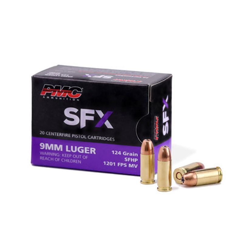 PMC 9mm Luger 124gr SFHP, 20 ASK