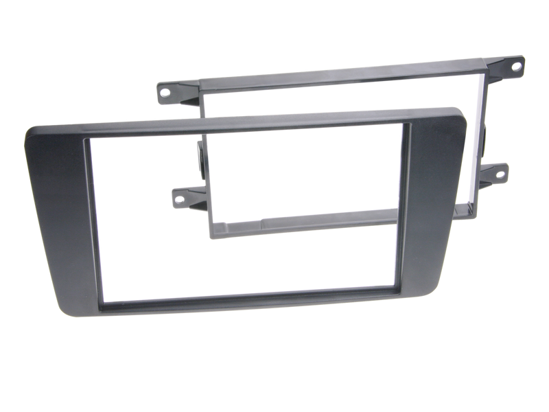 ACV 2-DIN facia plate Skoda Octavia II 2004 - 2013 black 100915