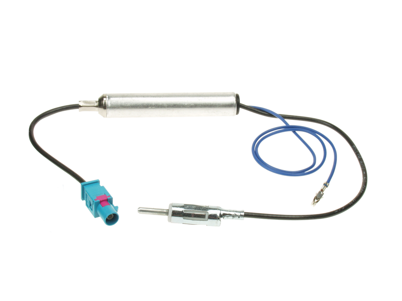 Antenna adapter Fakra(m)>DIN(m) 12V phantom power
