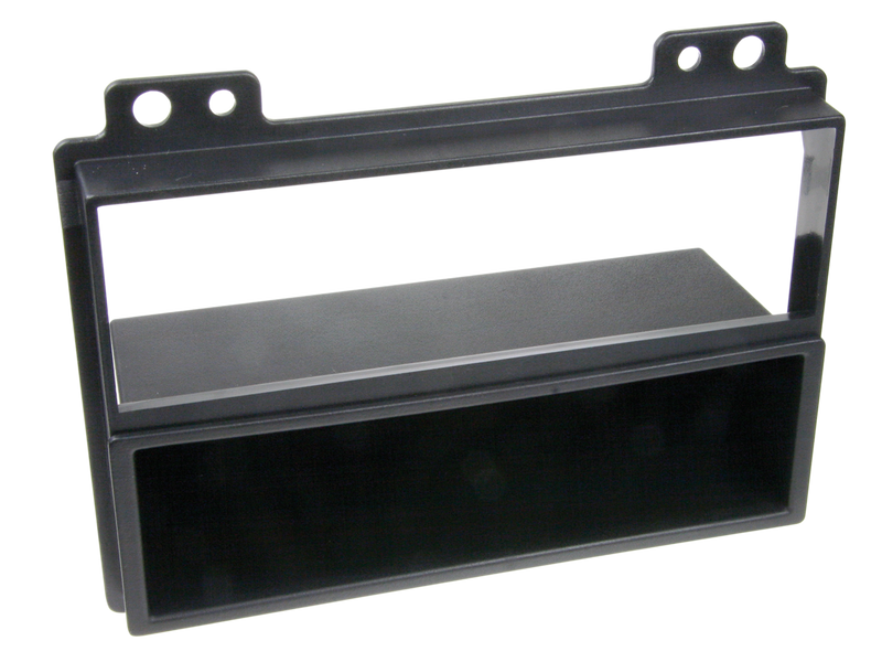 ACV 2-DIN facia plate with pocket Fiesta / Fusion  2005 black 100607