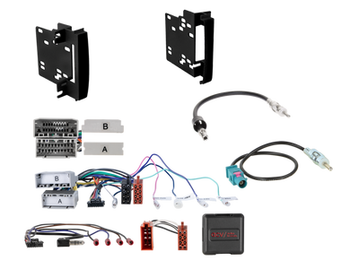 ACV 621145-07-1 2-DIN Kit Chrysler/Dodge/Jeep/Lancia SWC/Amp black