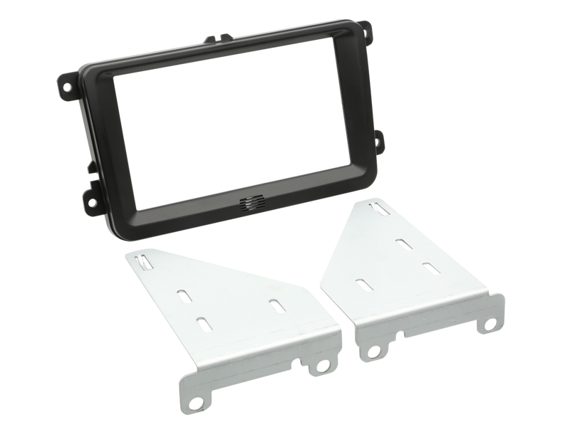 ACV 2-DIN facia plate Seat / Skoda / VW black 100803