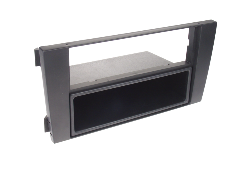 ACV 2-DIN facia plate with pocket Audi A6 2001 - 2005 black 100604