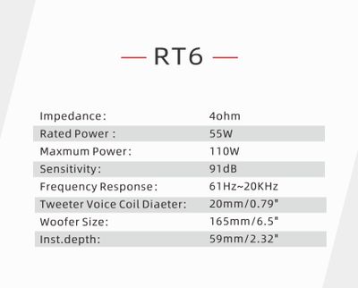 Rebec RT6 4ohm
