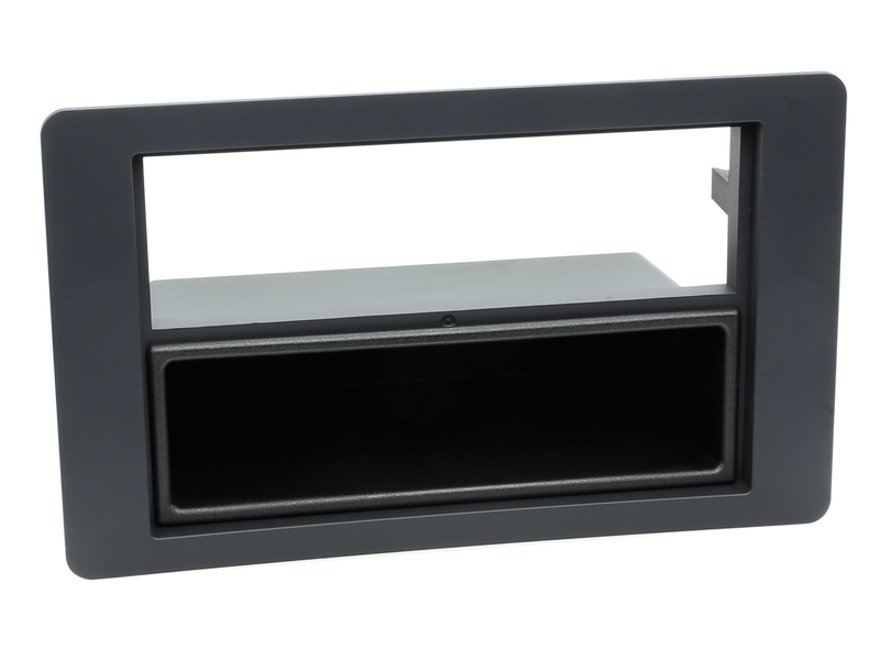 ACV 281270-02 1-DIN Facia plate with pocket Saab 9.5 black