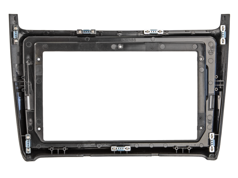ACV 381320-90-2 9″ facia plate VW Polo(6R) 04/2014-07/2017 silver
