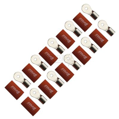 FOUR Connect 4-690932 M4 ring terminal 20mm², 10x red