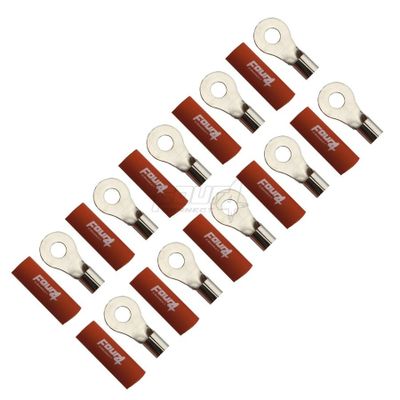 FOUR Connect 4-690933 M6 ring terminal 10mm², 10x red