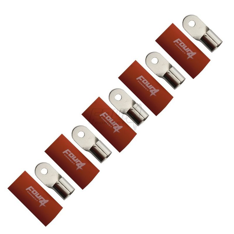 FOUR Connect 4-690936 M6 ring terminal 50mm², 5x red