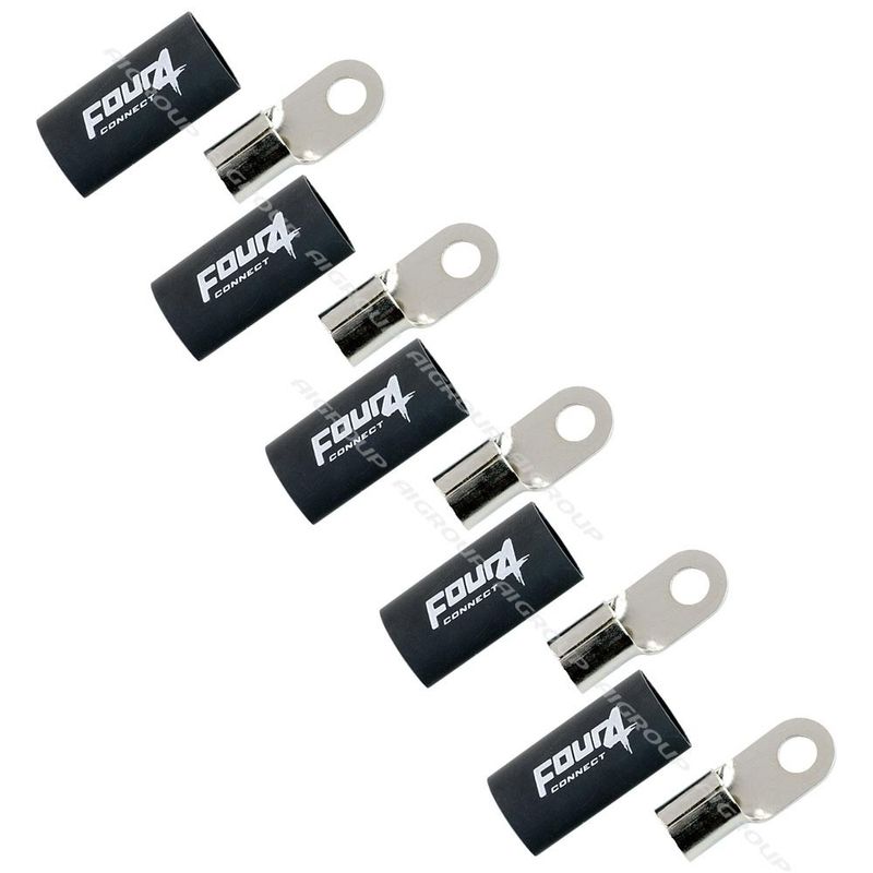 FOUR Connect 4-690963 M8 ring terminal 35mm², 5x black