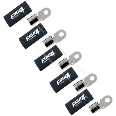 FOUR Connect 4-690964 M8 ring terminal 50mm², 5x black
