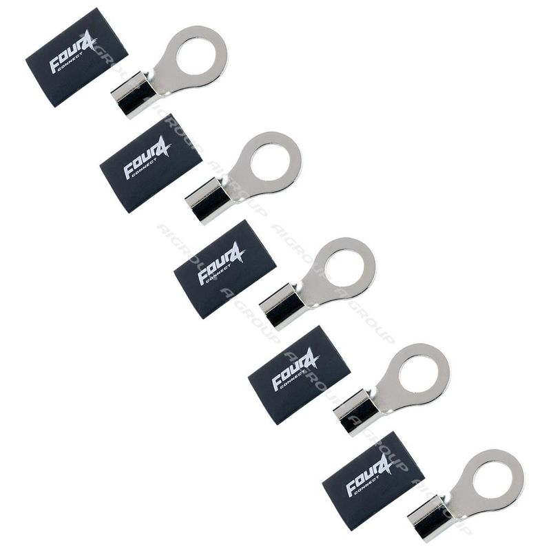 FOUR Connect 4-690966 M12 ring terminal 20mm², 5x black