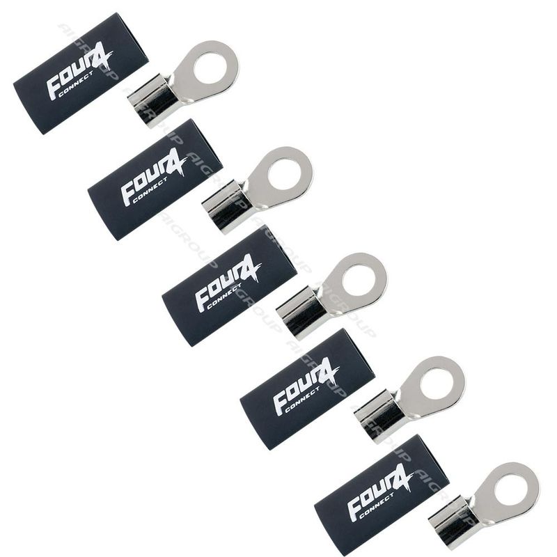FOUR Connect 4-690968 M12 ring terminal 50mm², 5x black
