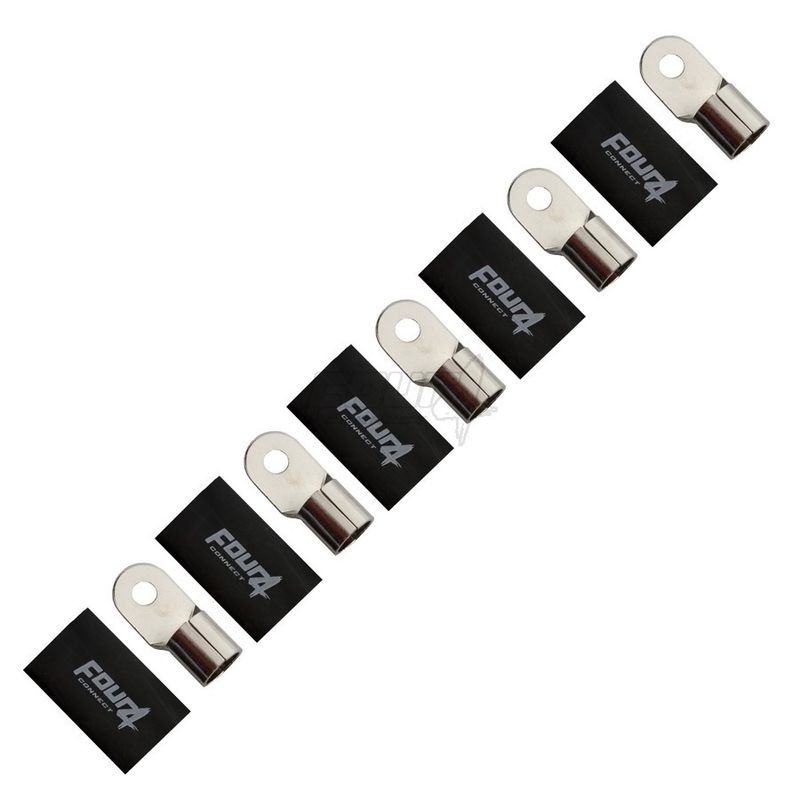FOUR Connect 4-690975 M8 ring terminal 70-100 mm², 5x black