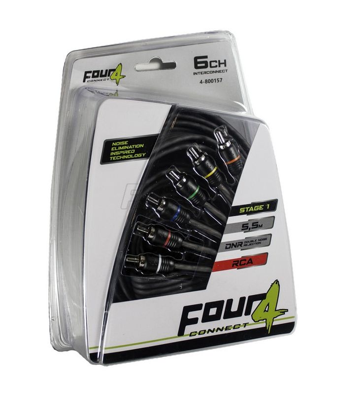 FOUR Connect 4-800157 STAGE1 RCA-cable 5.5m, 6ch
