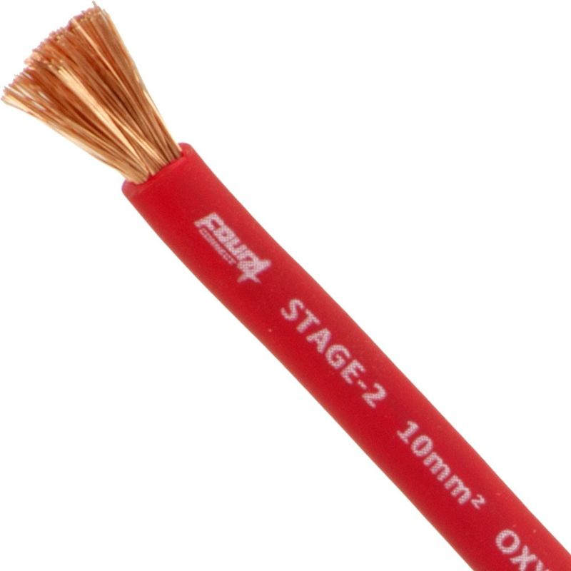 FOUR Connect 4-800211 STAGE2 10mm2 OFC power cable red 50m