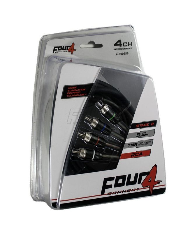 FOUR Connect 4-800256 STAGE2 RCA-cable 5.5m, 4ch