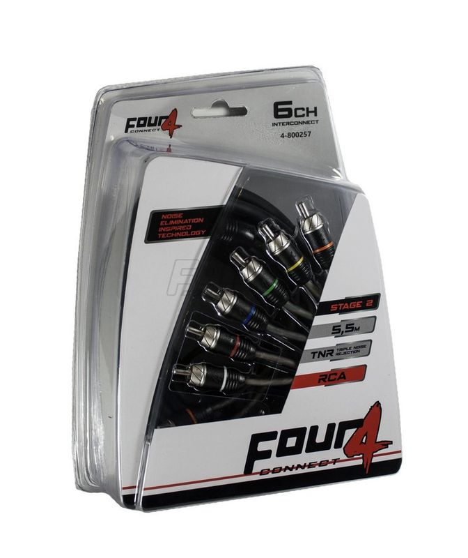 FOUR Connect 4-800257 STAGE2 RCA-cable 5.5m, 6ch