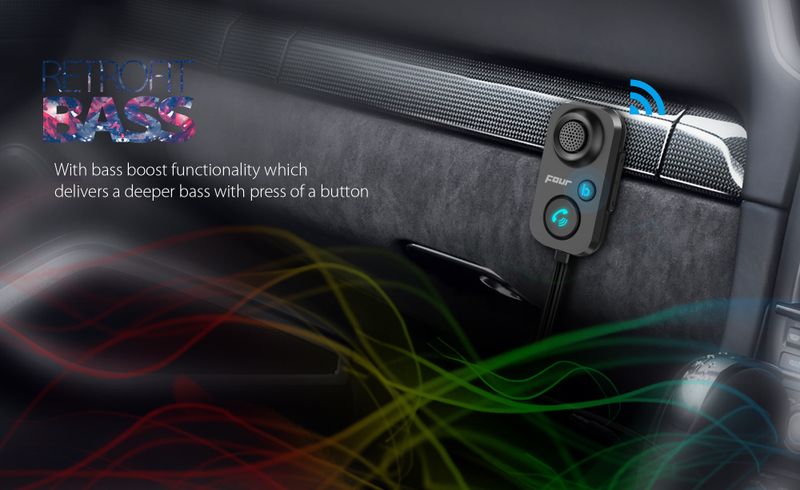 FOUR  Bluetooth in-car handsfree / transmitter