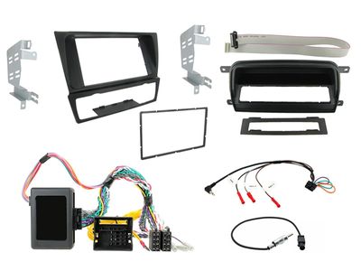 FOUR 2-DIN installation kit for BMW 3 Series (E90/E91/E92/E93 2005–2012)