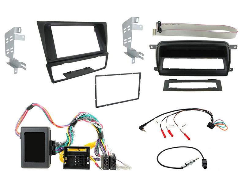 FOUR 2-DIN installation kit for BMW 3 Series (E90/E91/E92/E93 2005–2012)
