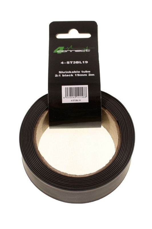 FOUR Connect 4-ST3BL19 shrink tube,  2:1 Black 19mm 3m