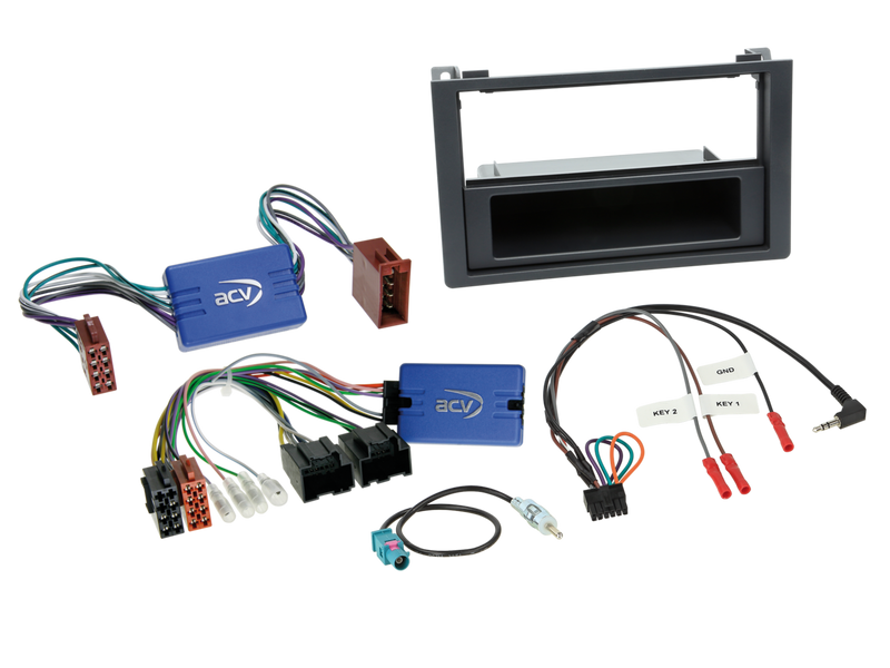 ACV 1-DIN / 2-DIN Kit with pocket Saab 9.3(YS3F) 2007-2011 SWC/antenna