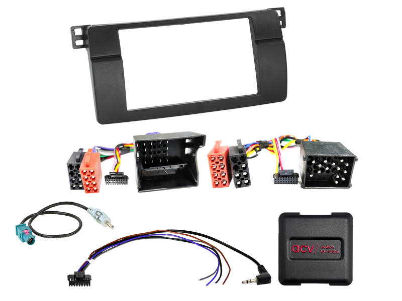 ACV 621023-16-1 2-DIN Kit BMW E46  07/1998-02/2007 SWC/antenna