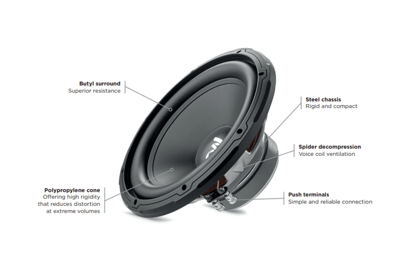 SUB12 FOCAL Car Subwoofer Speaker | 12" 300w RMS / Max 600w