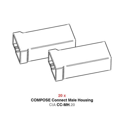 Helix CiA CC-MH.20 Male Housing Kit for COMPOSE Connect Plug connections