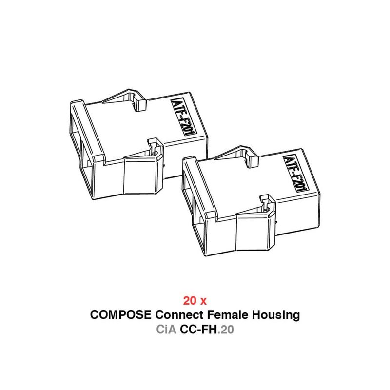 Helix CiA CC-FH.20 Female Housing Kit for COMPOSE Connect Plug connections