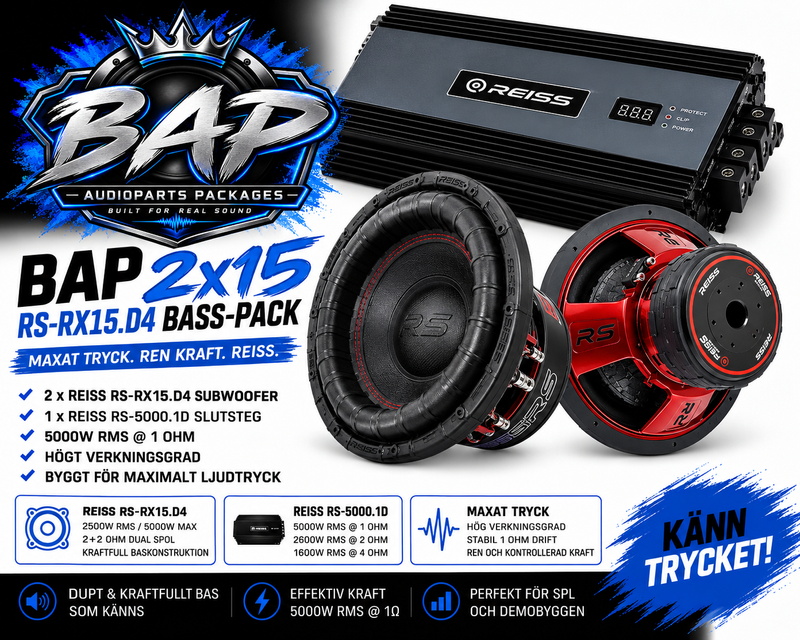 BAP 2x15 RX 5000W Bass-Pack