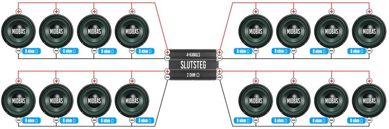 8 ohms element 16st