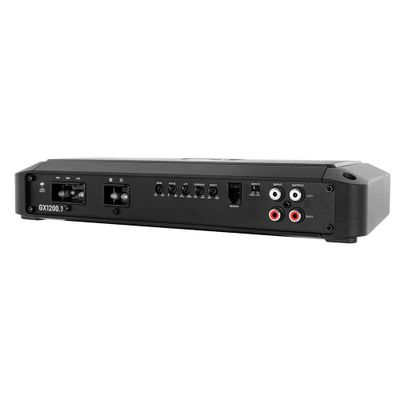 GX1200.1 - 1200W 1-Channel Monoblock Class D Amplifier | Flush Mounted Bass Knob | High Level Input Capable | Low Pass and Subsonic Crossovers
